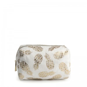 Twill 100% Pineapple Fiber fasion Cosmetic bag