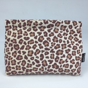 Leopard painting RPET material cosmetic bag